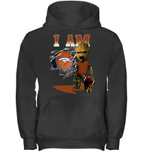 Load image into Gallery viewer, I am Denver Broncos groot shirt
