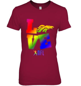 Love Denver Broncos lgbt NFL shirt