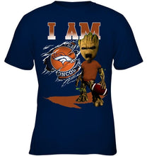 Load image into Gallery viewer, I am Denver Broncos groot shirt
