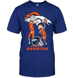 Denver Broncos Rick and morty fan shirt