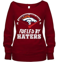 Load image into Gallery viewer, Denver Broncos fueled by haters shirt
