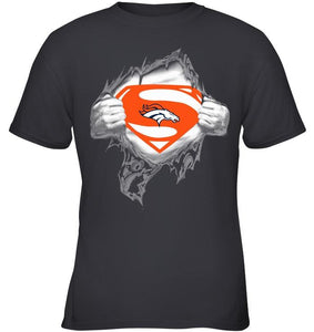 Denver Broncos Superman Ripped shirt