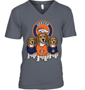 Denver Broncos Beagles fan shirt