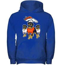 Load image into Gallery viewer, Denver Broncos Rottweilers fan hoodie

