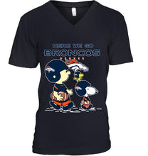 Load image into Gallery viewer, Here we go Denver Broncos snoopy shirt
