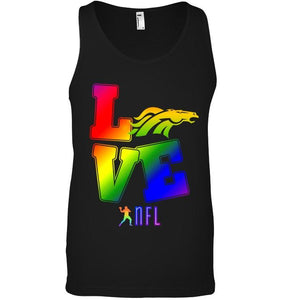 Love Denver Broncos lgbt NFL shirt