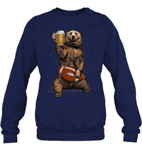 Load image into Gallery viewer, Denver Broncos Beer drinking bear shirt
