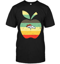 Load image into Gallery viewer, Denver Broncos teacher apple retro shirt
