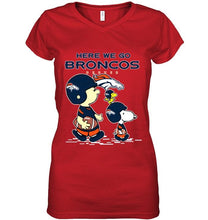 Load image into Gallery viewer, Here we go Denver Broncos snoopy shirt
