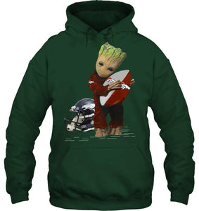 Groot loves Denver Broncos fan hoodie