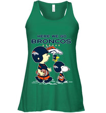 Load image into Gallery viewer, Here we go Denver Broncos snoopy shirt
