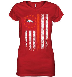 Denver Broncos american flag star shirt