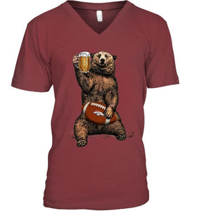 Denver Broncos Beer drinking bear shirt