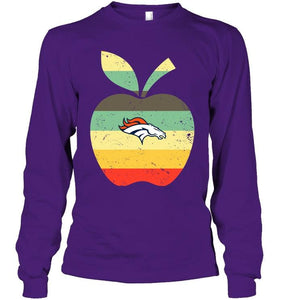 Denver Broncos teacher apple retro shirt