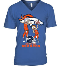 Load image into Gallery viewer, Denver Broncos Rick and morty fan shirt
