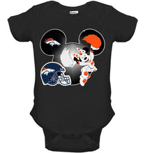Load image into Gallery viewer, Denver Broncos Minnie cheerleader shirt
