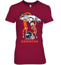 Load image into Gallery viewer, Denver Broncos Rick and morty fan shirt
