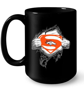 Denver Broncos Superman Ripped shirt