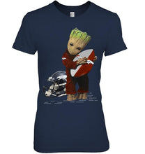 Load image into Gallery viewer, Groot loves Denver Broncos fan hoodie
