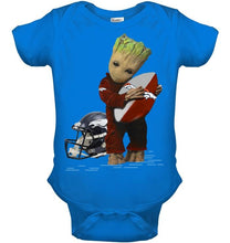 Load image into Gallery viewer, Groot loves Denver Broncos fan hoodie
