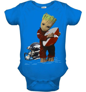 Groot loves Denver Broncos fan hoodie