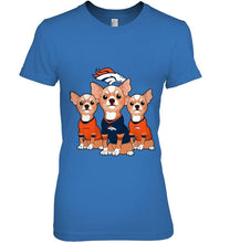 Load image into Gallery viewer, Denver Broncos Chihuahuas fan shirt
