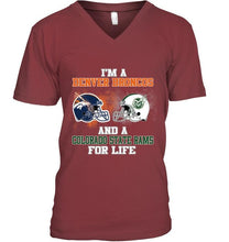 Load image into Gallery viewer, i&#39;m a Denver Bronco and a Colorado State Ram for life shirt
