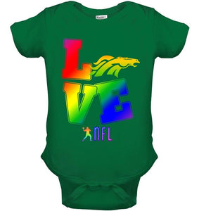 Love Denver Broncos lgbt NFL shirt