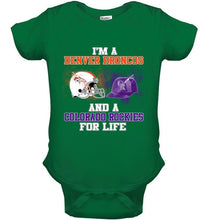 Load image into Gallery viewer, i&#39;m a Denver Bronco and a Colorado Rockie for life shirt
