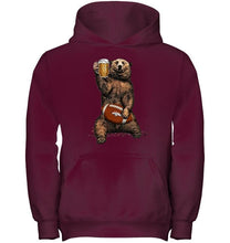 Load image into Gallery viewer, Denver Broncos Beer drinking bear shirt
