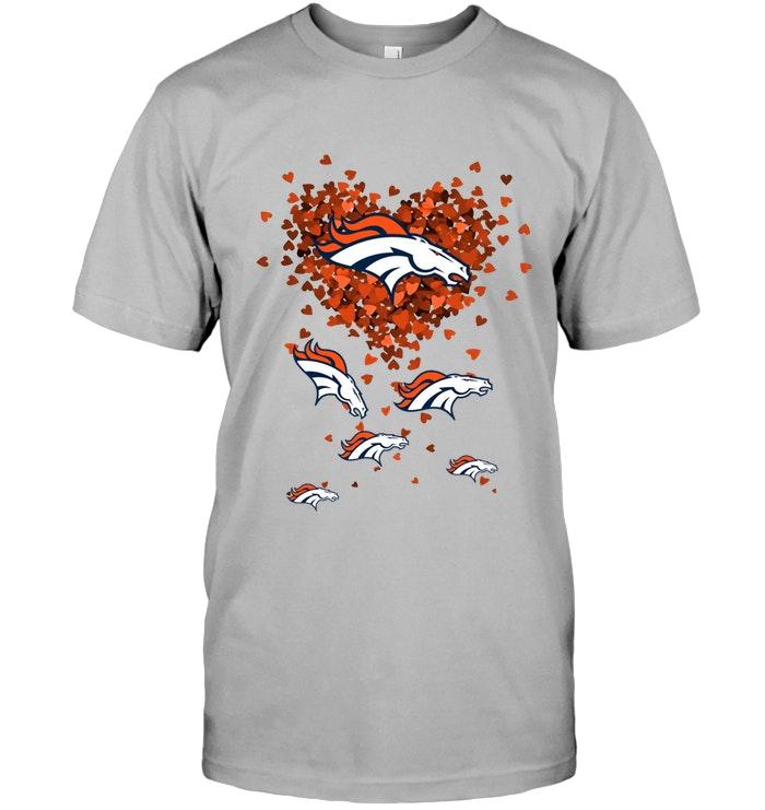 Denver Broncos tiny hearts shape shirt