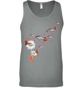 Denver Broncos daisy butterfly fan shirt