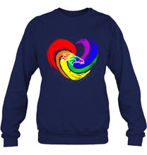 Load image into Gallery viewer, Denver Broncos lgbt tornado heart shirt
