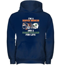 Load image into Gallery viewer, i&#39;m a Denver Bronco and a Colorado State Ram for life shirt
