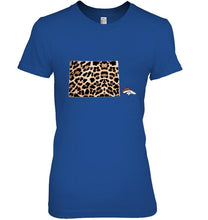 Load image into Gallery viewer, Denver Broncos panther pattern state map shirt
