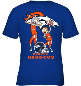 Denver Broncos Rick and morty fan shirt