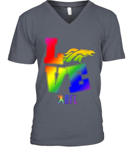 Love Denver Broncos lgbt NFL shirt