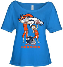 Load image into Gallery viewer, Denver Broncos Rick and morty fan shirt
