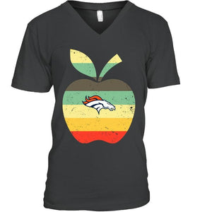 Denver Broncos teacher apple retro shirt