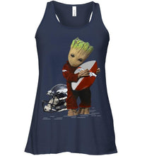 Load image into Gallery viewer, Groot loves Denver Broncos fan hoodie
