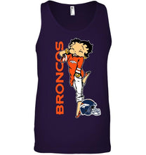 Load image into Gallery viewer, Denver Broncos betty boop fan shirt
