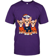 Load image into Gallery viewer, Denver Broncos Chihuahuas fan shirt
