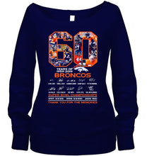 Load image into Gallery viewer, 60 years of denver broncos signed shirt
