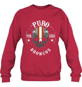 Puro Denver Broncos por vida fan shirt