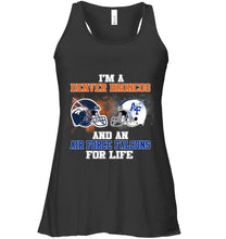 Load image into Gallery viewer, i'm a Denver Bronco and an Air Force Falcon for life shirt
