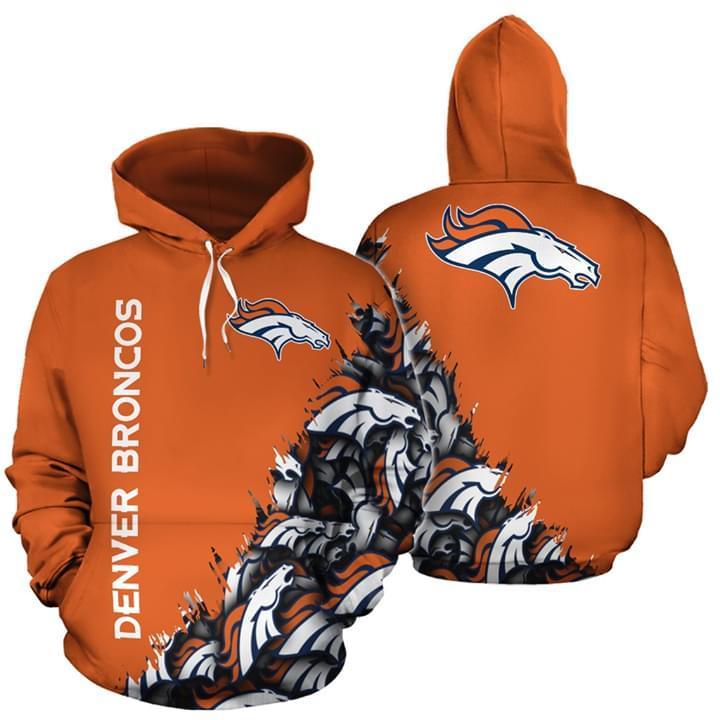 denver broncos nfl fan 3d printed hoodie