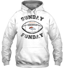 Load image into Gallery viewer, Sunday funday Denver Broncos lover shirt
