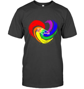 Denver Broncos lgbt tornado heart shirt