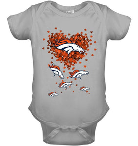 Denver Broncos tiny hearts shape shirt