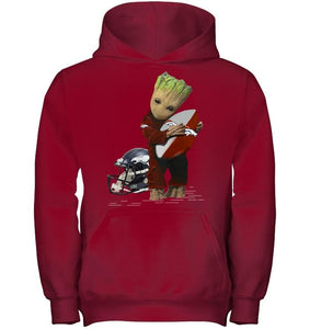 Groot loves Denver Broncos fan hoodie